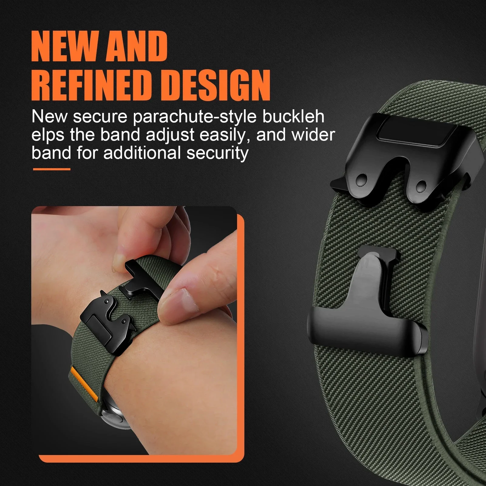 Apple Watch Nylon Strap - Flexible, Durable, Comfortable Fit sold by Zulily product image thumbnail 2