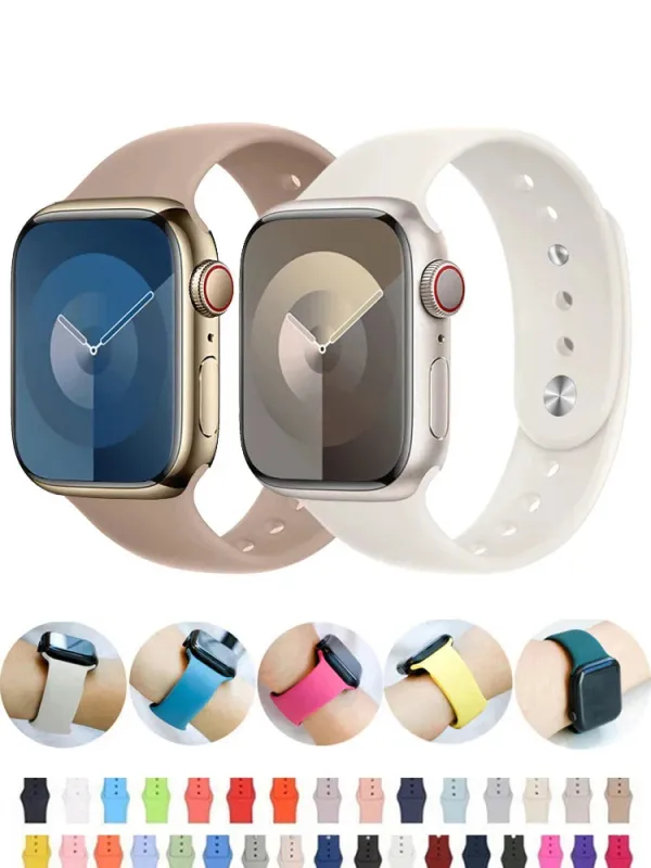 Apple Watch Silicone Strap - Soft Waterproof Comfortable made by Zulily