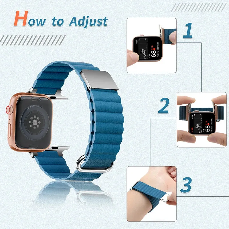 Apple Watch Leather Strap - Stylish, Comfortable, Durable sold by Zulily product image thumbnail 2