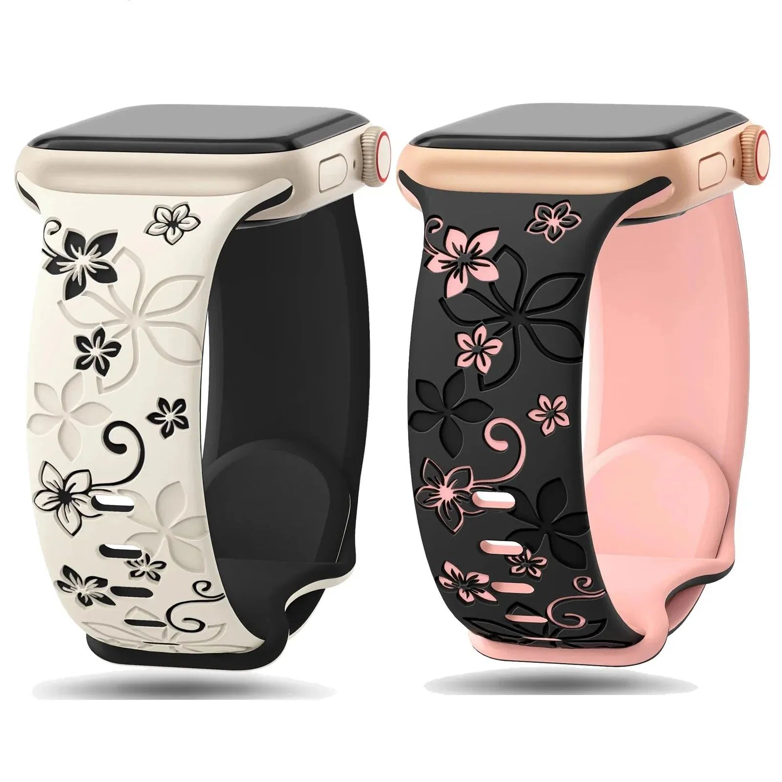 Apple Watch Silicone Strap - Floral Designs sold by Zulily