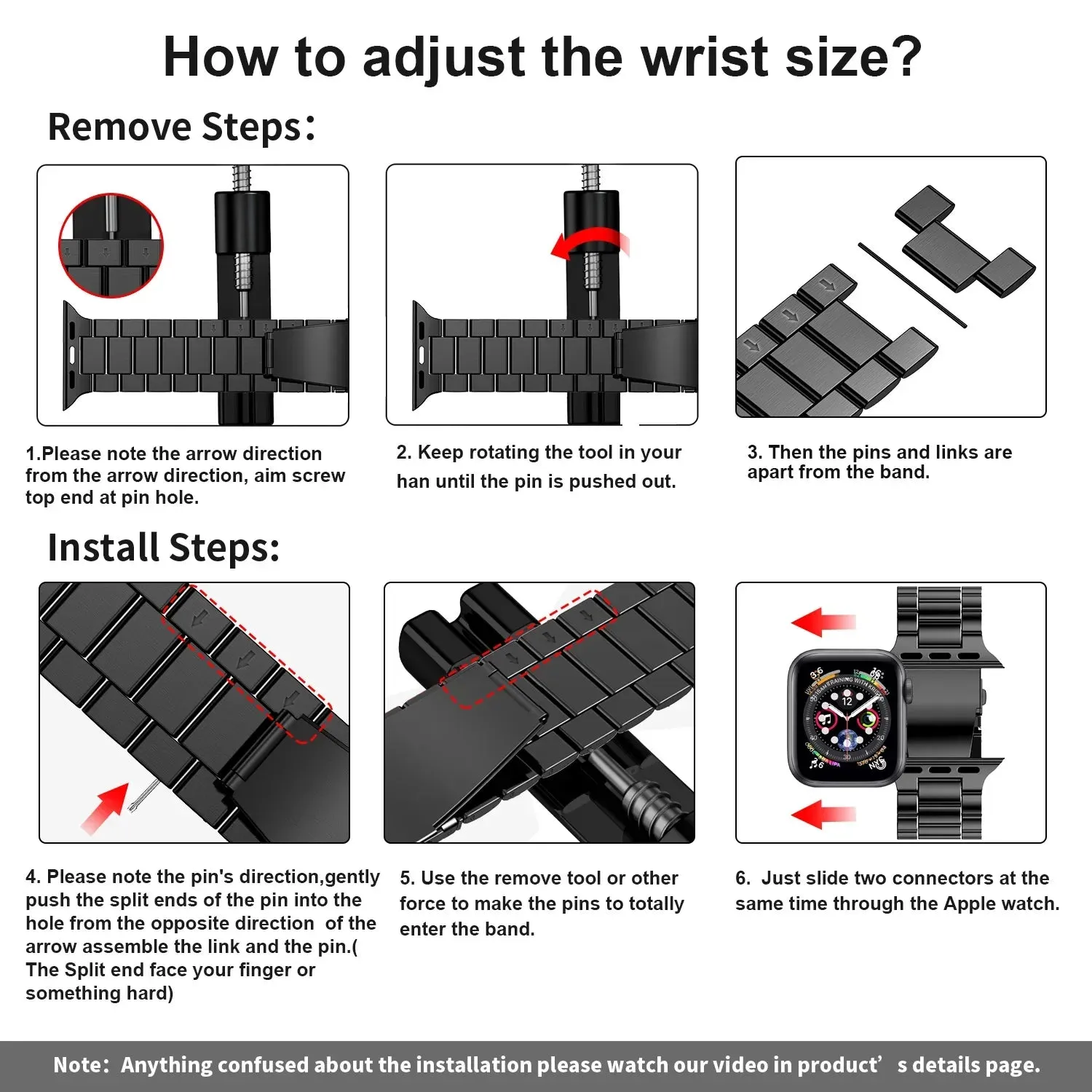 Apple Watch Stainless Steel Band - Premium Metal Bracelet sold by Zulily product image thumbnail 5