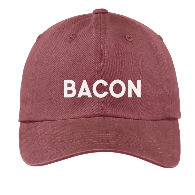 Bacon Baseball Cap made by Zulily