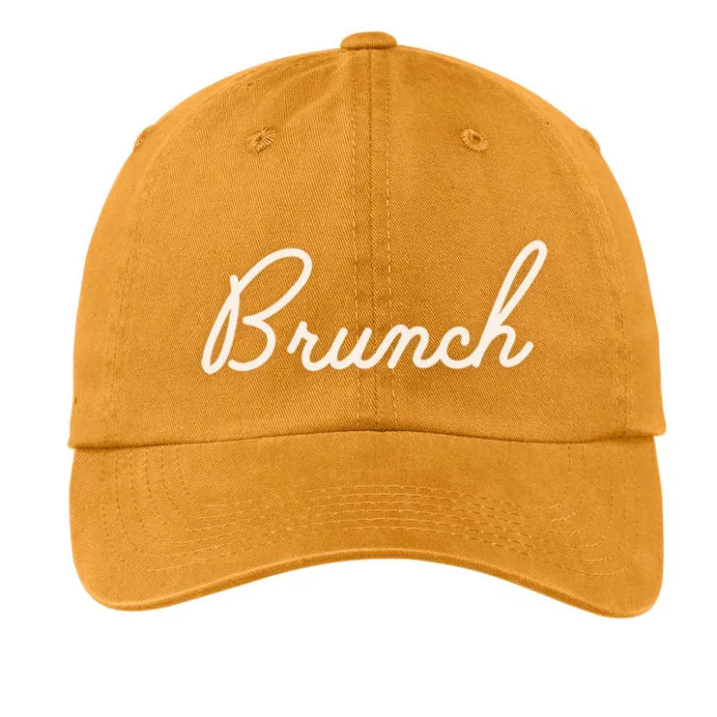 Brunch Cursive Baseball Cap made by Zulily