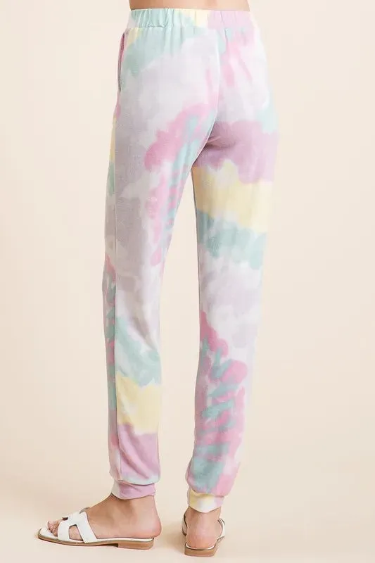 BiBi Tie Dye French Terry Casual Pants sold by Zulily product image thumbnail 3