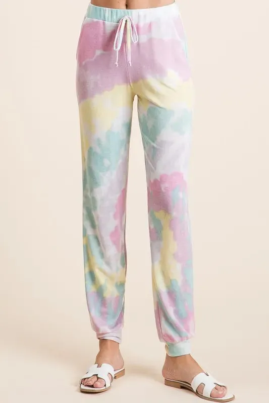 BiBi Tie Dye French Terry Casual Pants sold by Zulily product image thumbnail 2