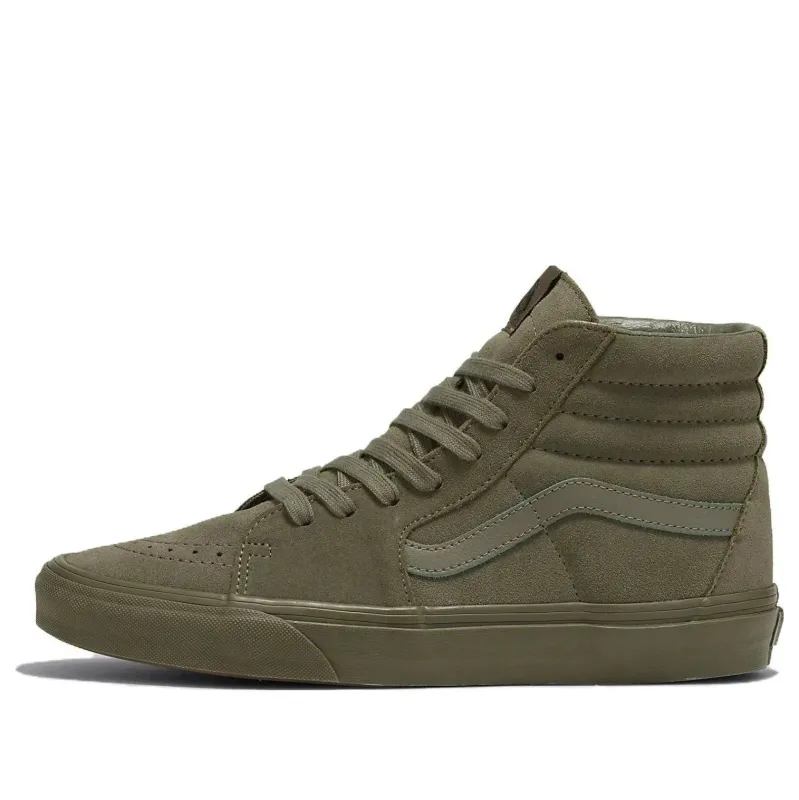 [vn000cp9olv] Mens Vans Sk8-hi Mono Suede Olive - Olive made by Vans