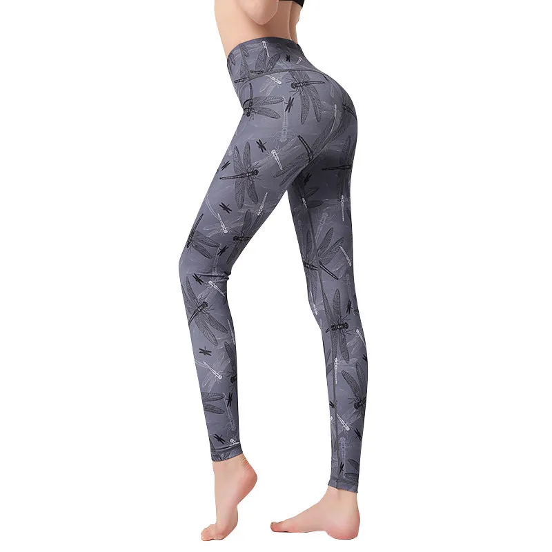 π Marble Print High-Waist Yoga Leggings β Sculpted Fit in Bold Purple sold by Zulily product image thumbnail 2