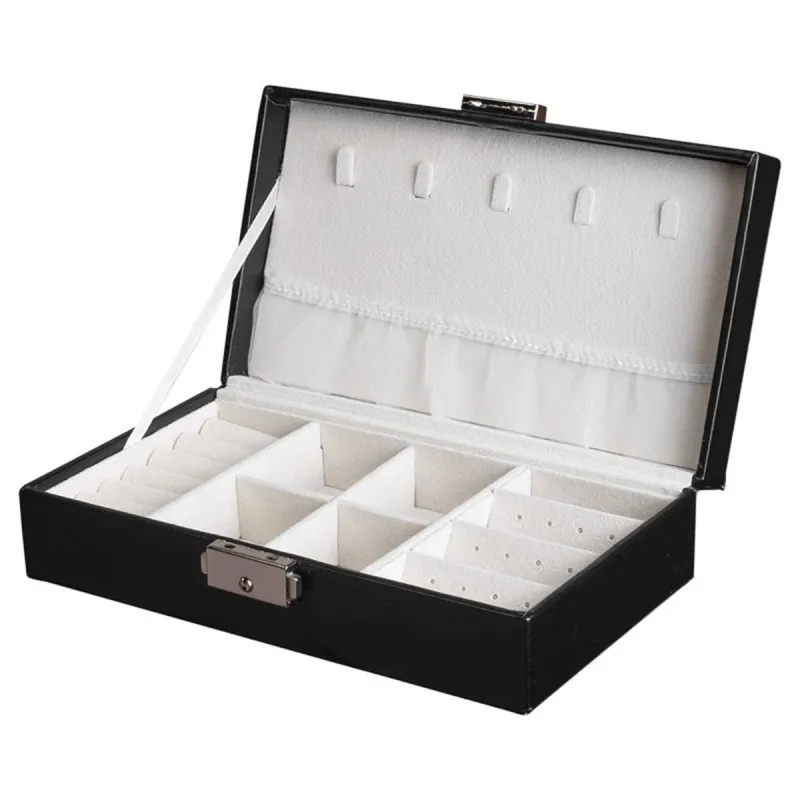 Black Clasp Polystyrene Jewelry Storage Box made by Zulily