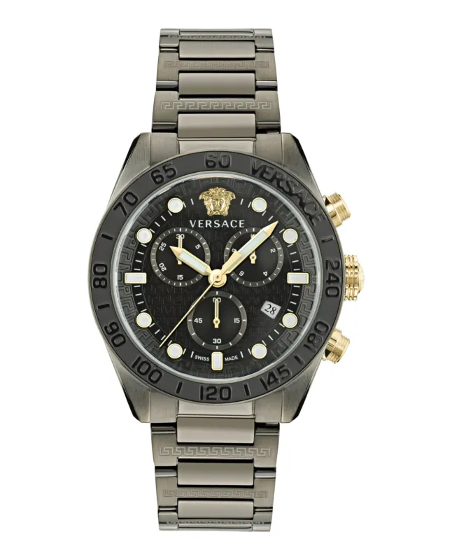 Versace Greca Dome Chrono Bracelet Watch made by Versace