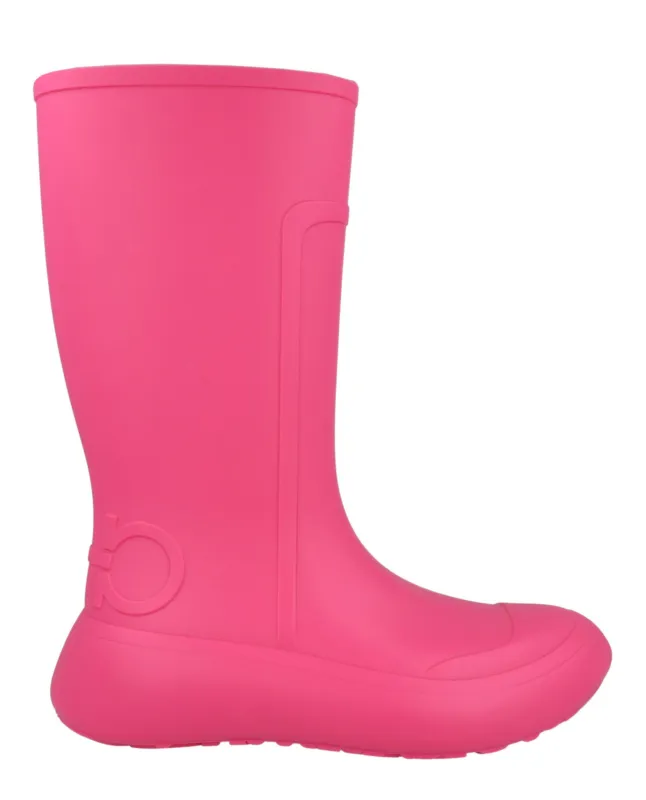 Ferragamo Gancini Logo Rain Boots made by Salvatore Ferragamo