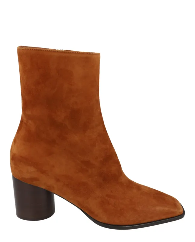 Ferragamo Pampero Suede Booties made by Salvatore Ferragamo