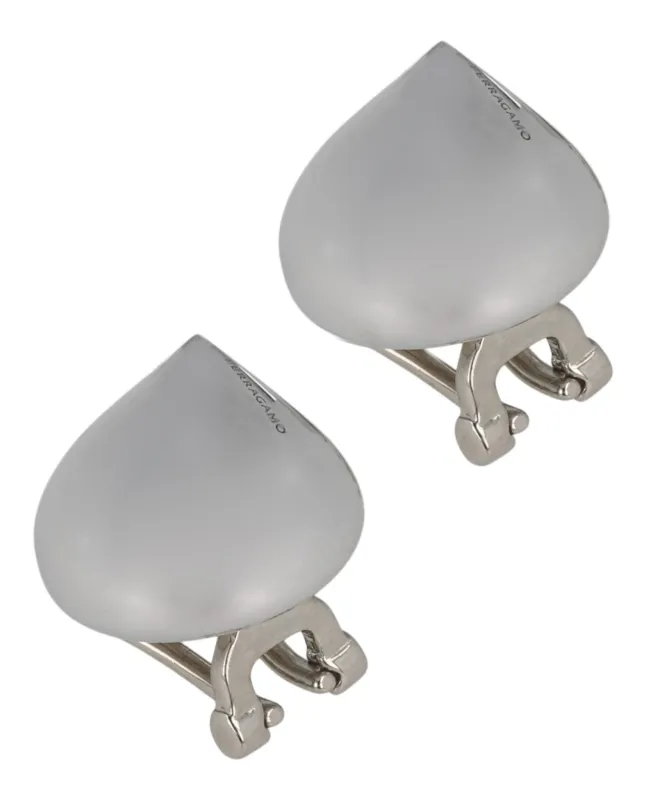 Ferragamo Small Sculptural Clip on Earrings made by Salvatore Ferragamo