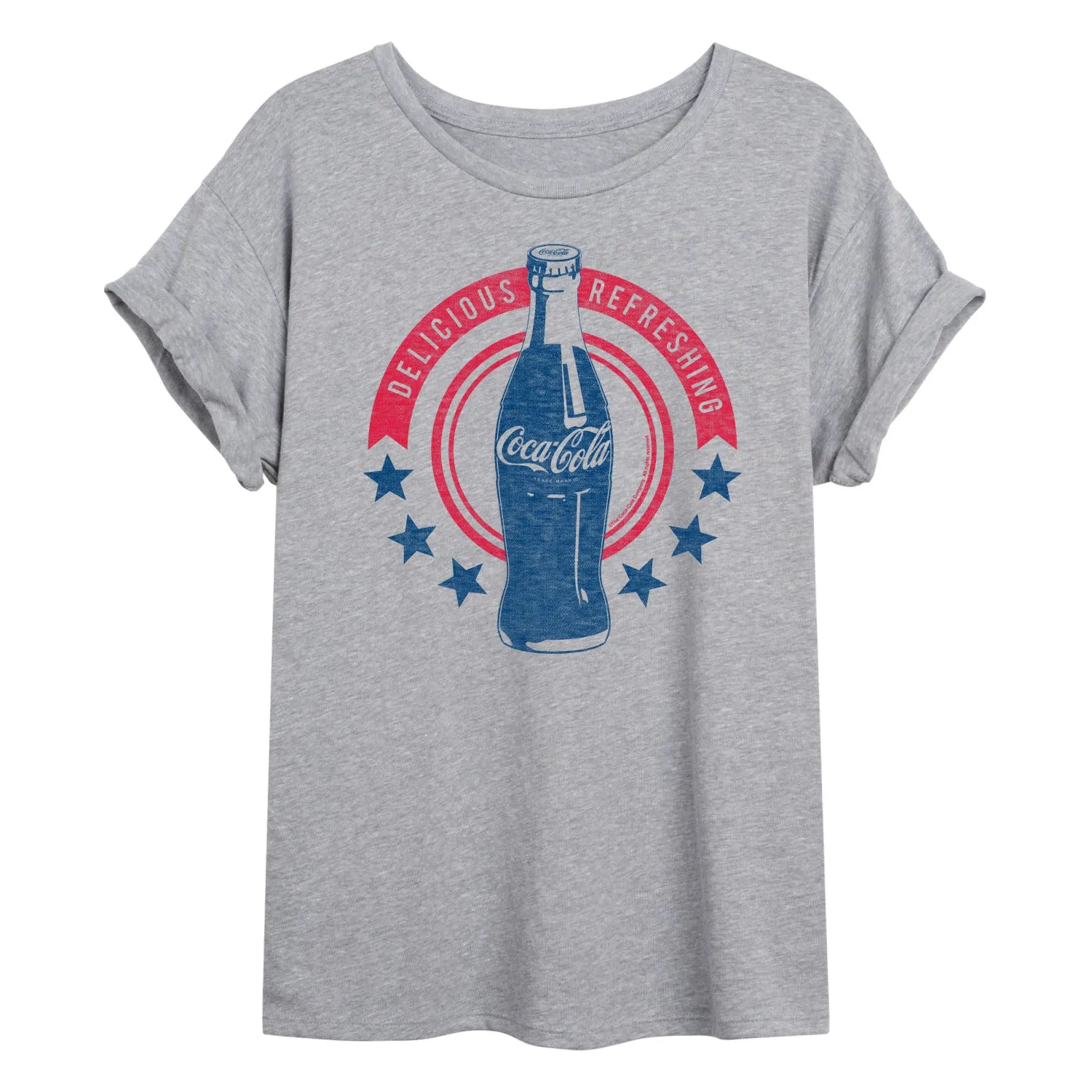 Coca-Cola - Stars Delicious Refreshing - Women's Oversized T-Shirt sold by Zulily product image thumbnail 2