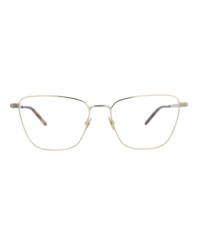 Saint Laurent Cat Eye-Frame Metal Optical Frames made by Yves Saint Laurent