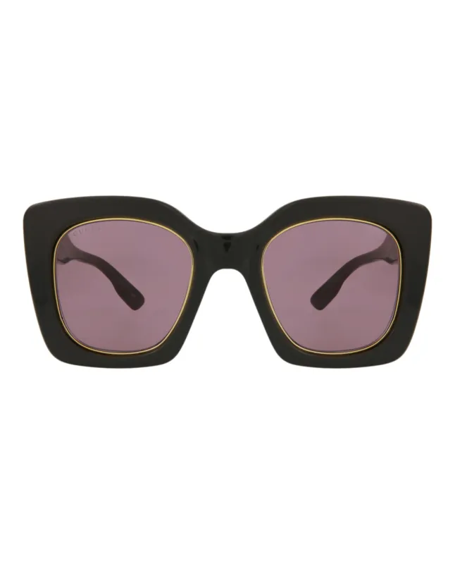 Gucci Square/Rectangle-Frame Acetate Sunglasses made by Gucci