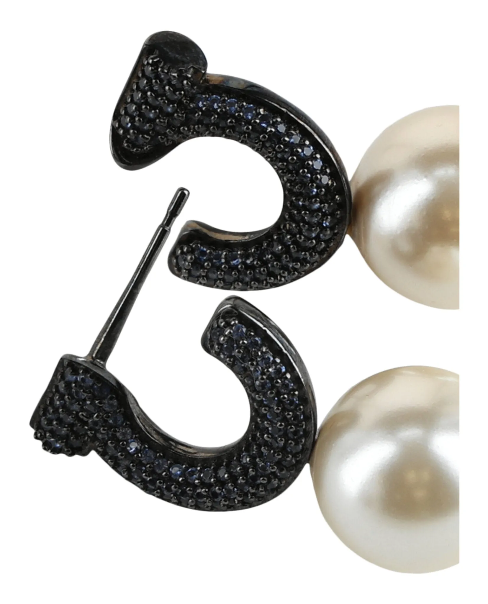 Ferragamo Gancini Faux Pearl Stud Earrings sold by Zulily product image thumbnail 2