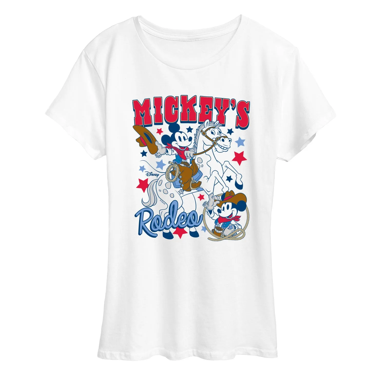 Disney - Mickey Western Americana - Women's Short Sleeve Graphic T-Shirt sold by Zulily product image thumbnail 2