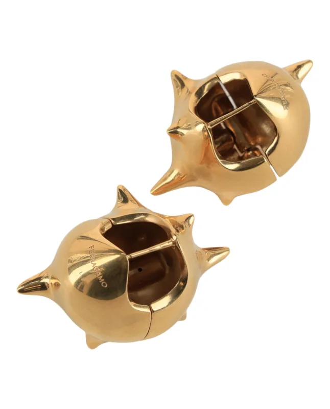 Ferragamo Rock Huggie Earrings made by Salvatore Ferragamo