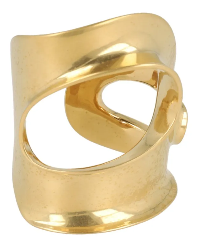 Ferragamo Small Sculptural Cutout Cuff made by Salvatore Ferragamo