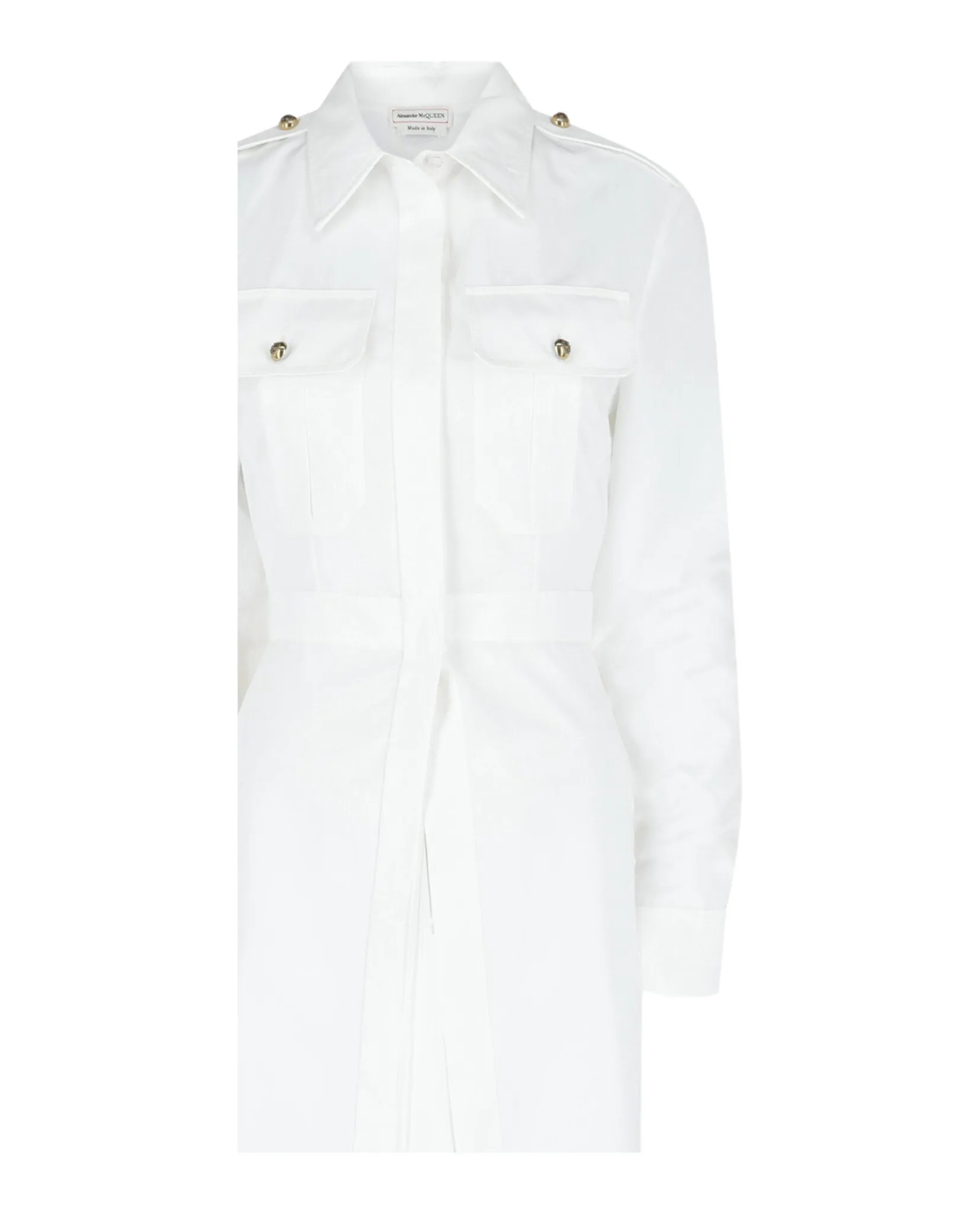 Alexander McQueen Cutaway Cotton Military Shirt sold by Zulily product image thumbnail 3