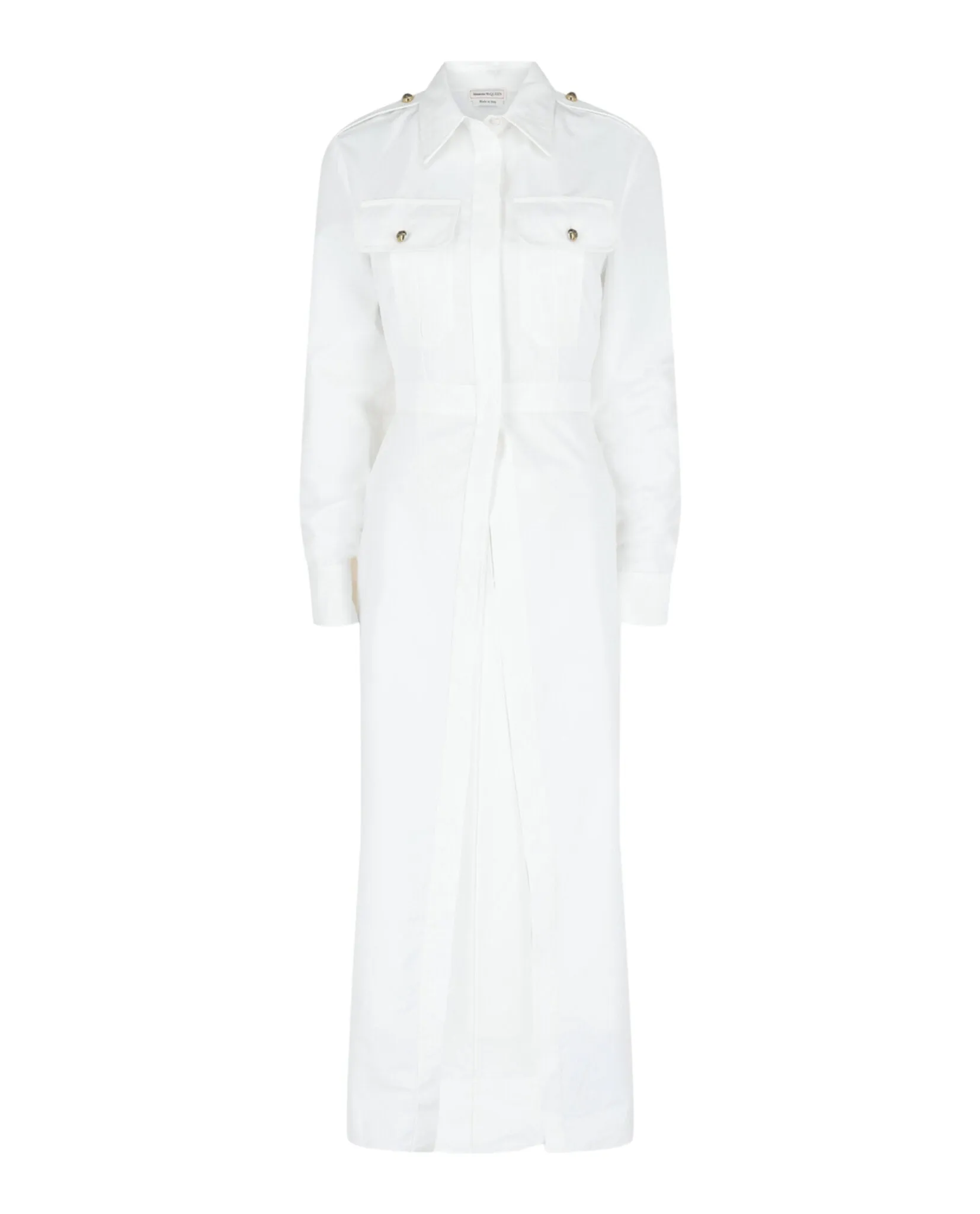 Alexander McQueen Cutaway Cotton Military Shirt sold by Zulily