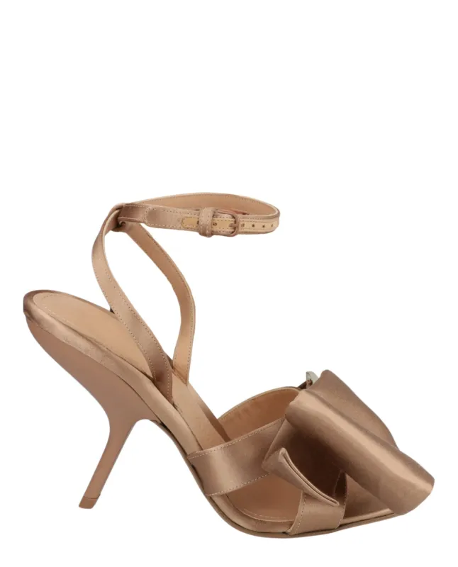 Ferragamo Helena X5 Satin Sandals made by Salvatore Ferragamo