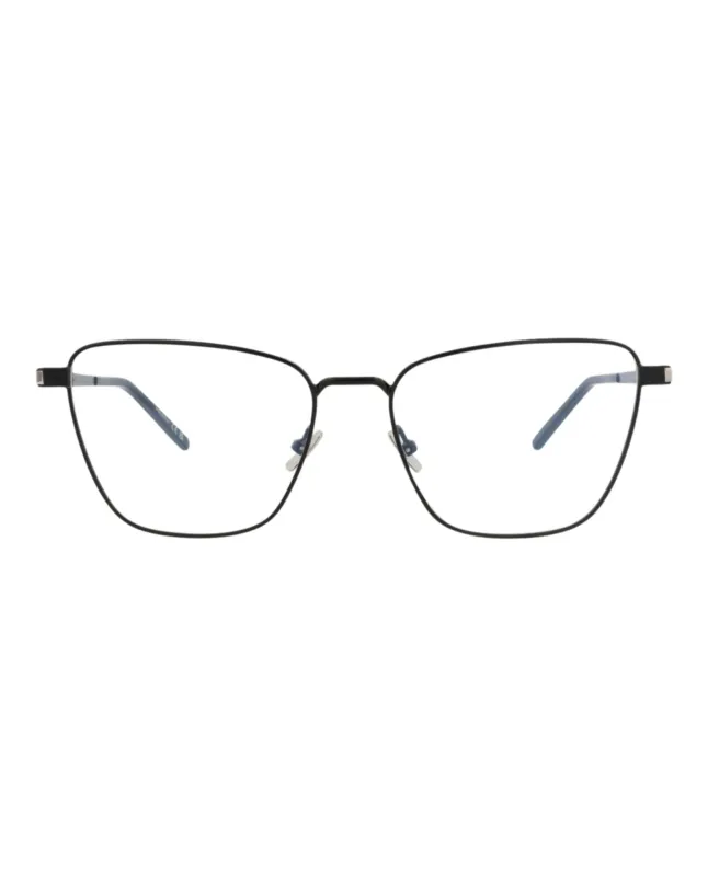 Saint Laurent Cat Eye-Frame Metal Optical Frames made by Yves Saint Laurent