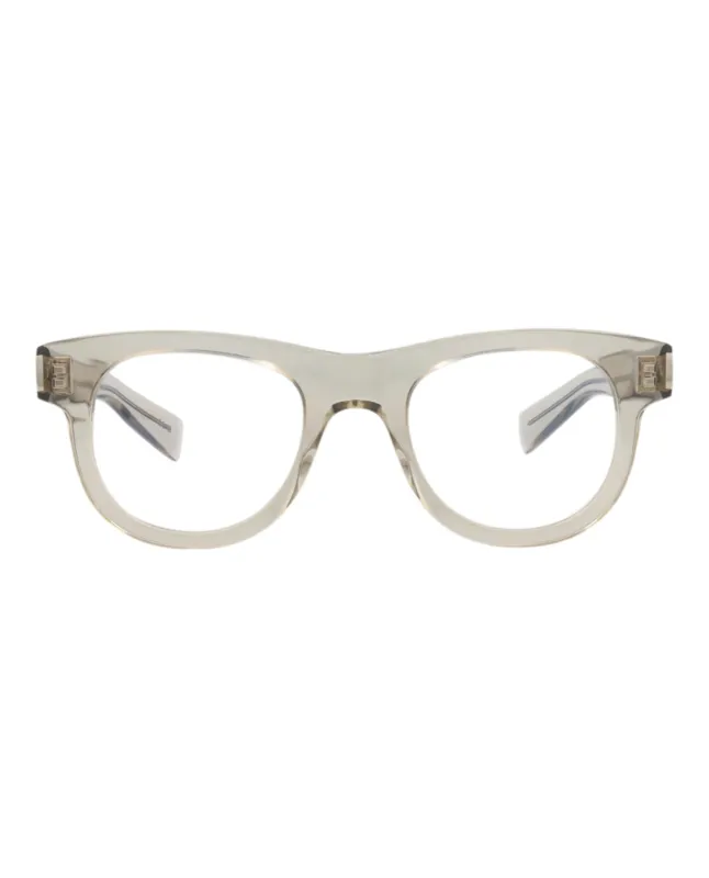 Saint Laurent Round-Frame Recycled Acetate Optical Frames made by Yves Saint Laurent