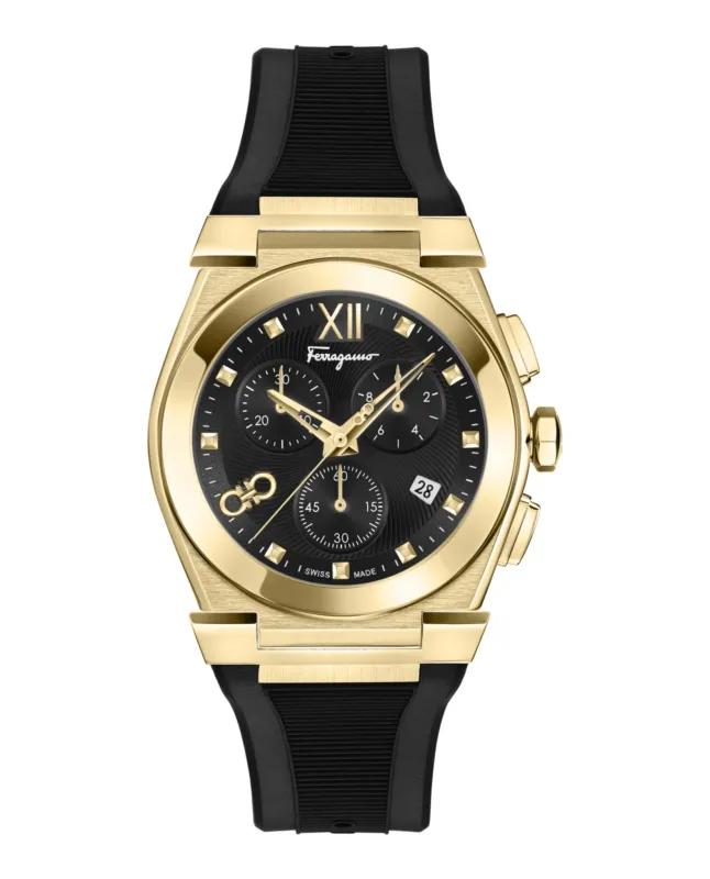 Ferragamo Vega Chrono Silicone Watch made by Salvatore Ferragamo