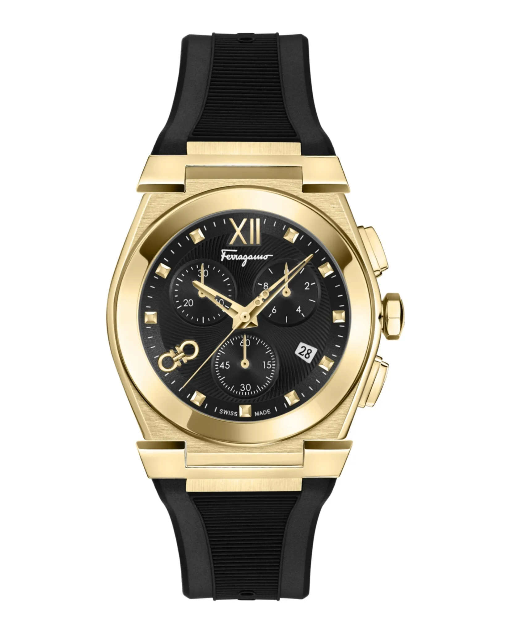Ferragamo Vega Chrono Silicone Watch sold by Zulily