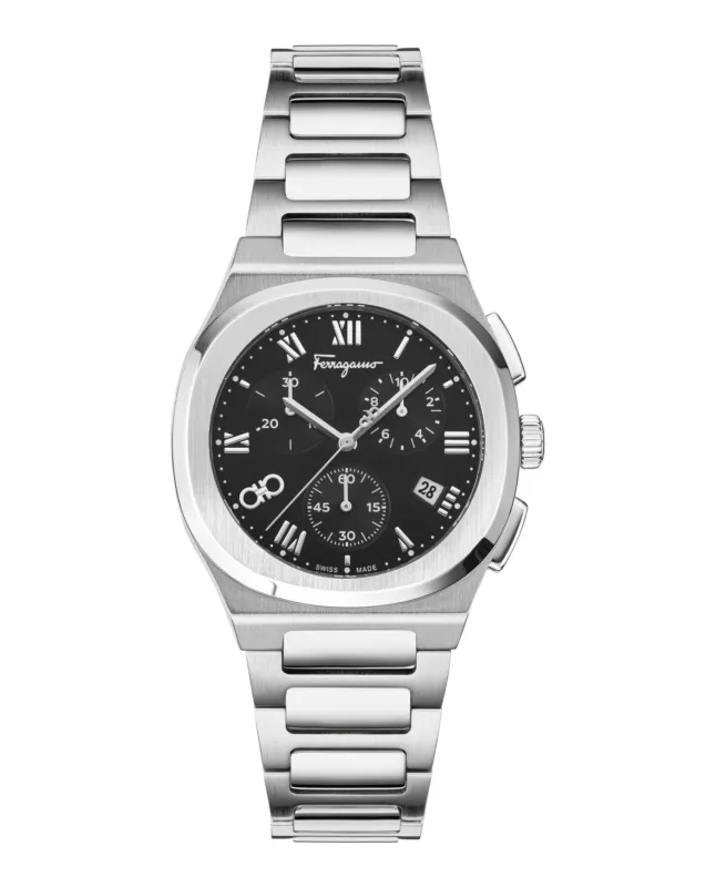 Ferragamo  Elliptical Chronograph Watch made by Salvatore Ferragamo