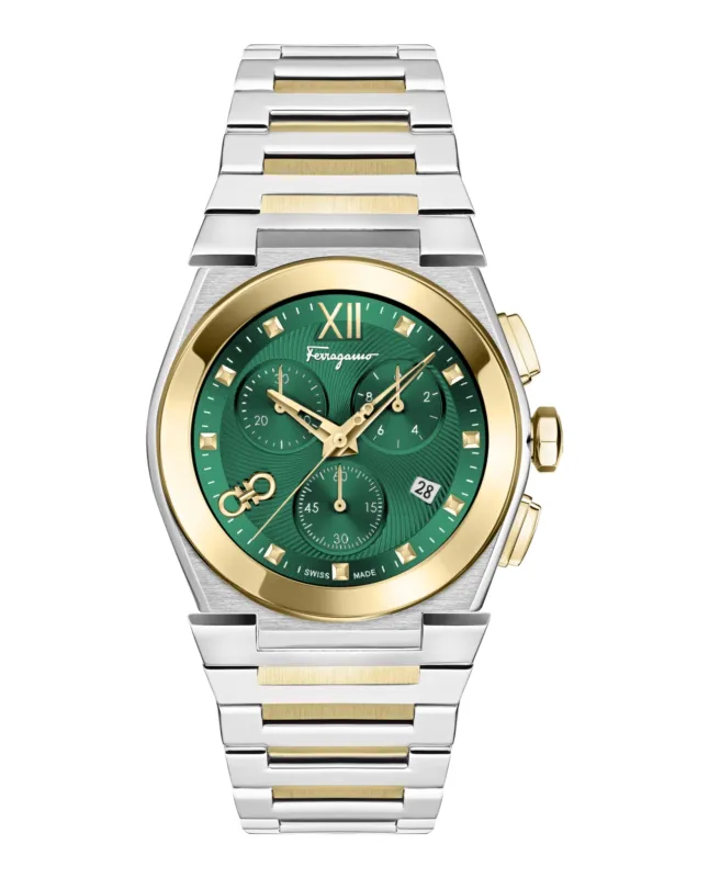 Ferragamo Vega Chrono Bracelet Watch made by Salvatore Ferragamo