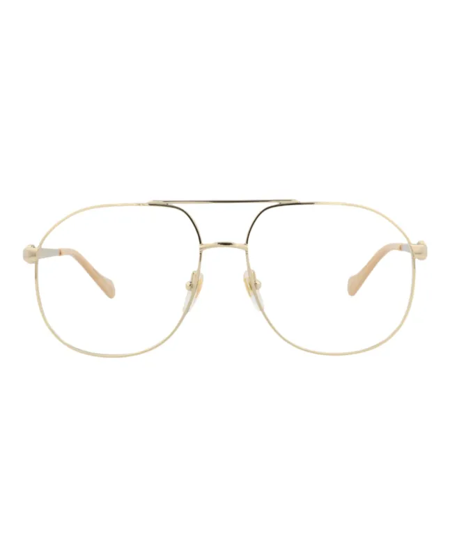 Gucci Aviator-Frame Metal Optical Frames made by Gucci