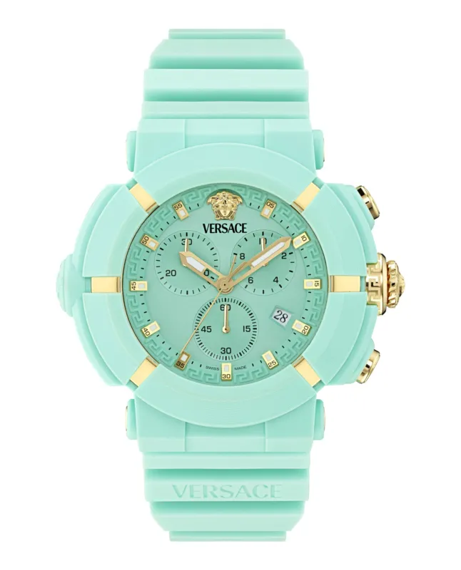 Versace Real Active Chrono Silicone Watch made by Versace