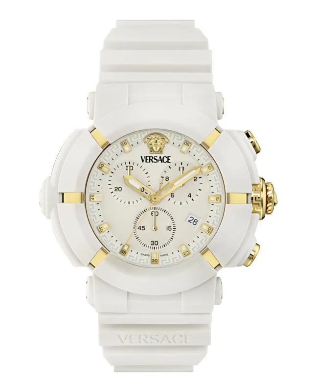 Versace  Real Active Chrono Silicone Watch made by Versace