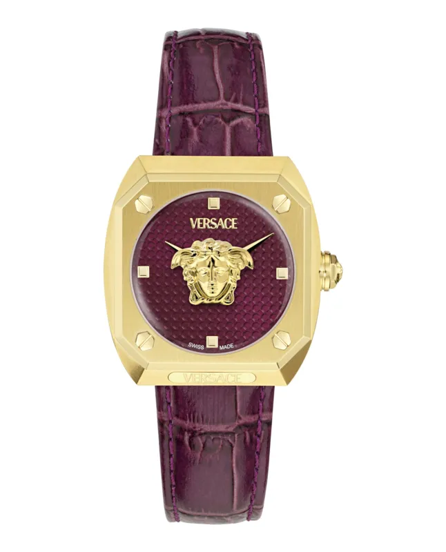 Versace Medusa Antares Leather Watch made by Versace
