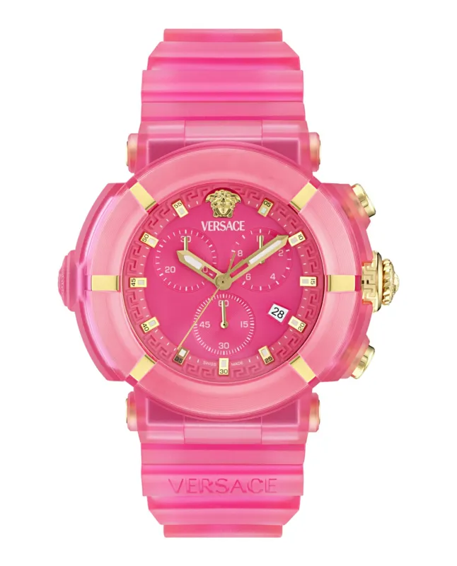 Versace Real Active Chrono Silicone Watch made by Versace