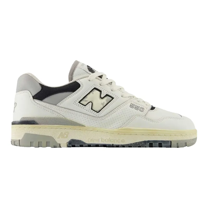 New Balance 550 Men Sneaker White Grey Black made by New Balance