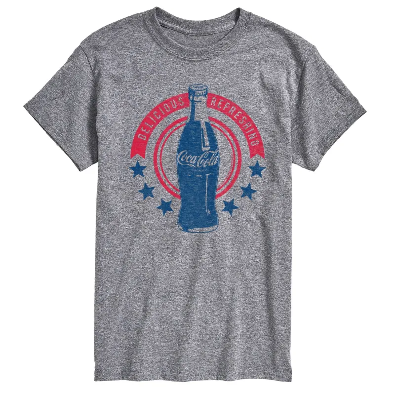 Coca-Cola - Stars Delicious Refreshing - Men's Short Sleeve T-Shirt made by Coca-Cola