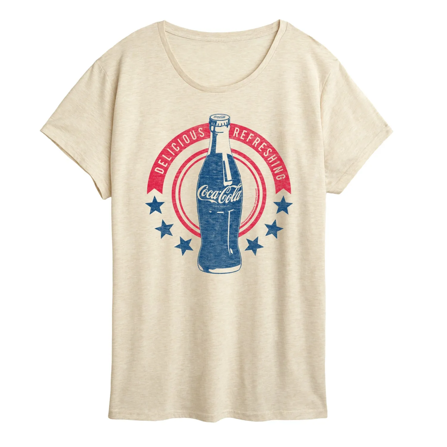 Coca-Cola - Stars Delicious Refreshing - Womens Short Sleeve Graphic T-Shirt sold by Zulily product image thumbnail 3