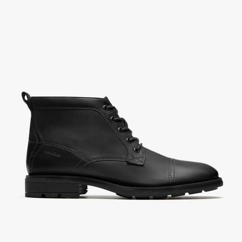 [26184820] Mens Clarks Emmet Zip 'black Distressed' made by Clarks