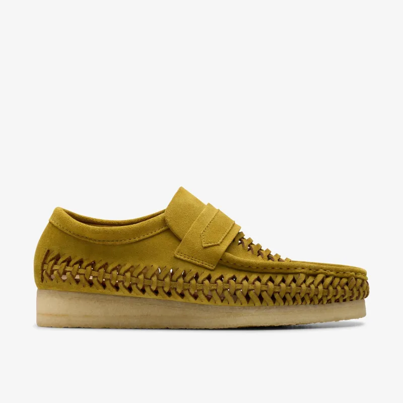[26175778] Mens Clarks Wallabee Weave Loafer 'olive Suede' made by Clarks
