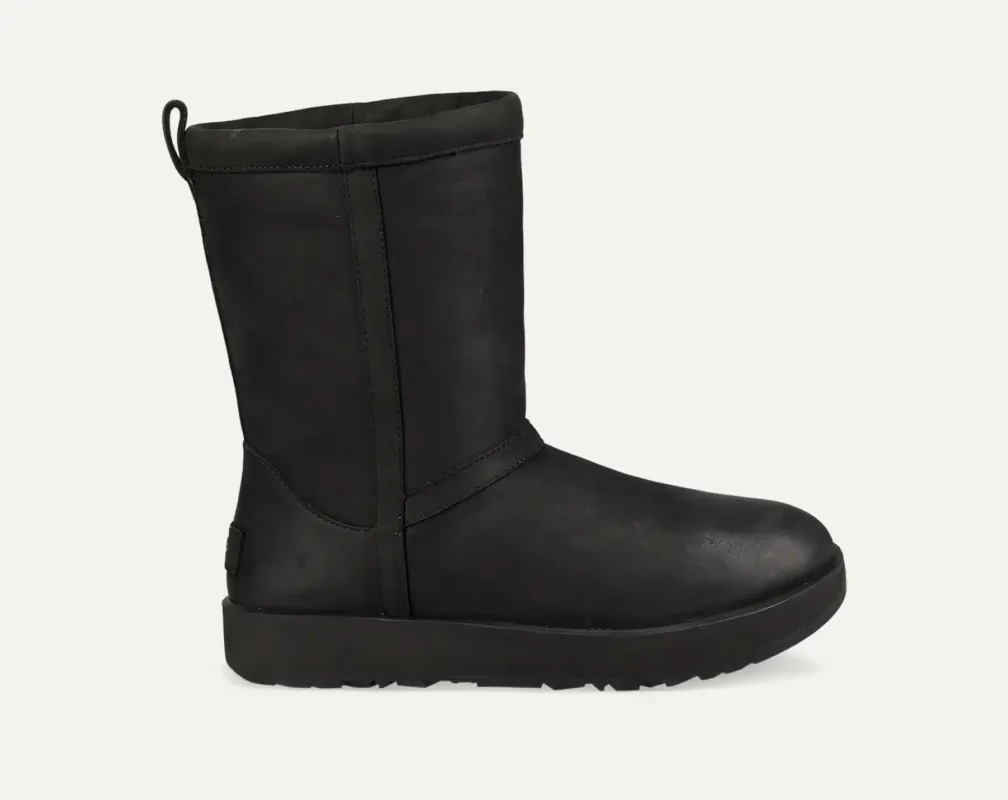 [1017509-blk] Womens Ugg Classic Short Ii Leather Boot 'black' - Black made by UGG
