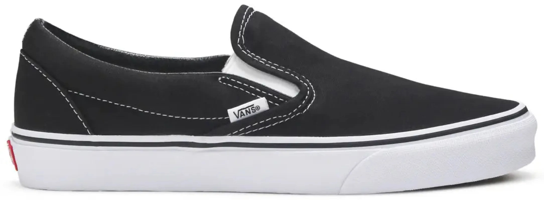 [vn000eyeblk] Mens Vans Ua Classic Slip-on Black - Black/white made by Vans