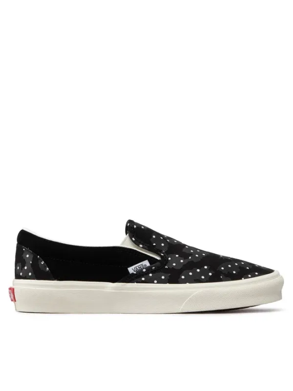 [vn0a5jmhba2] Mens Vans U Classic Slip-on 'leopard Polkadot' - Black/white made by Vans