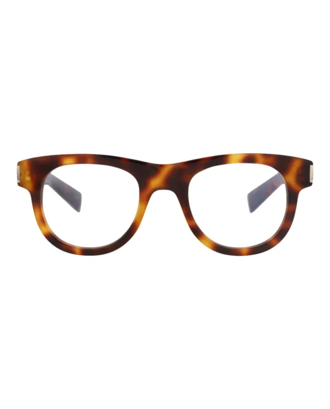 Saint Laurent Round-Frame Recycled Acetate Optical Frames made by Yves Saint Laurent