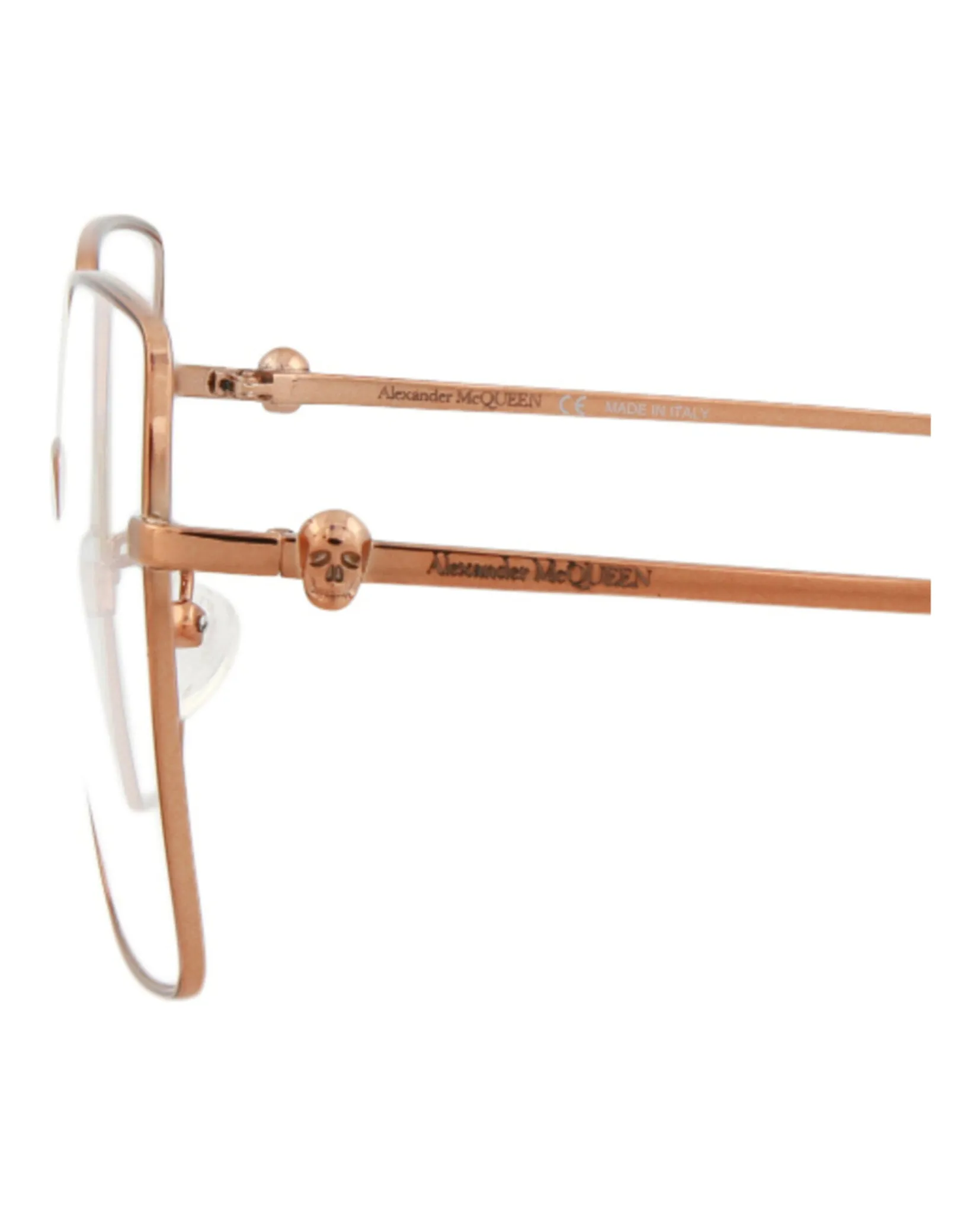 Alexander McQueen Square-Frame Metal Optical Frames sold by Zulily product image thumbnail 4