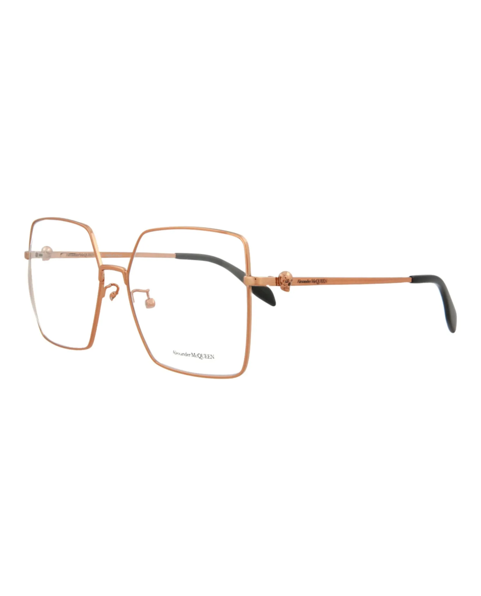 Alexander McQueen Square-Frame Metal Optical Frames sold by Zulily product image thumbnail 2