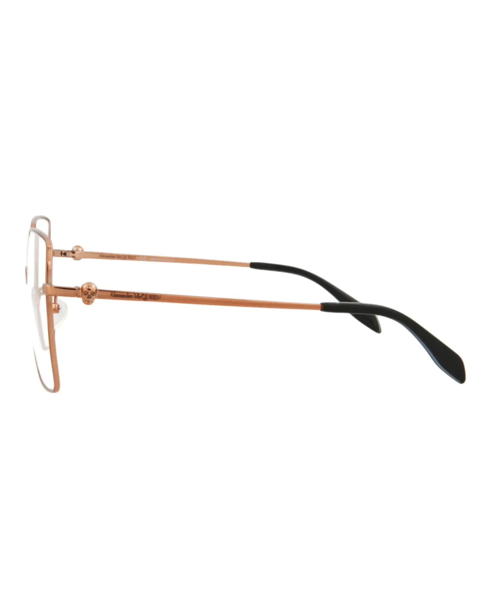 Alexander McQueen Square-Frame Metal Optical Frames sold by Zulily product image thumbnail 3