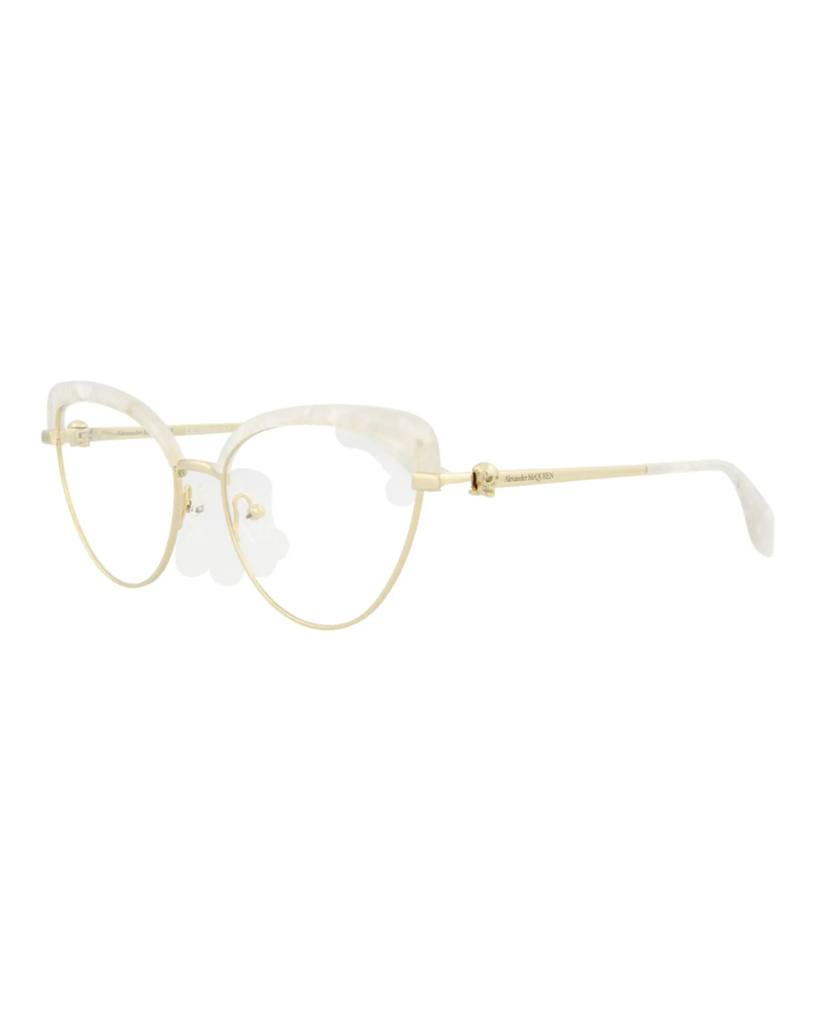 Alexander McQueen Cat Eye-Frame Metal Optical Frames sold by Zulily product image thumbnail 2